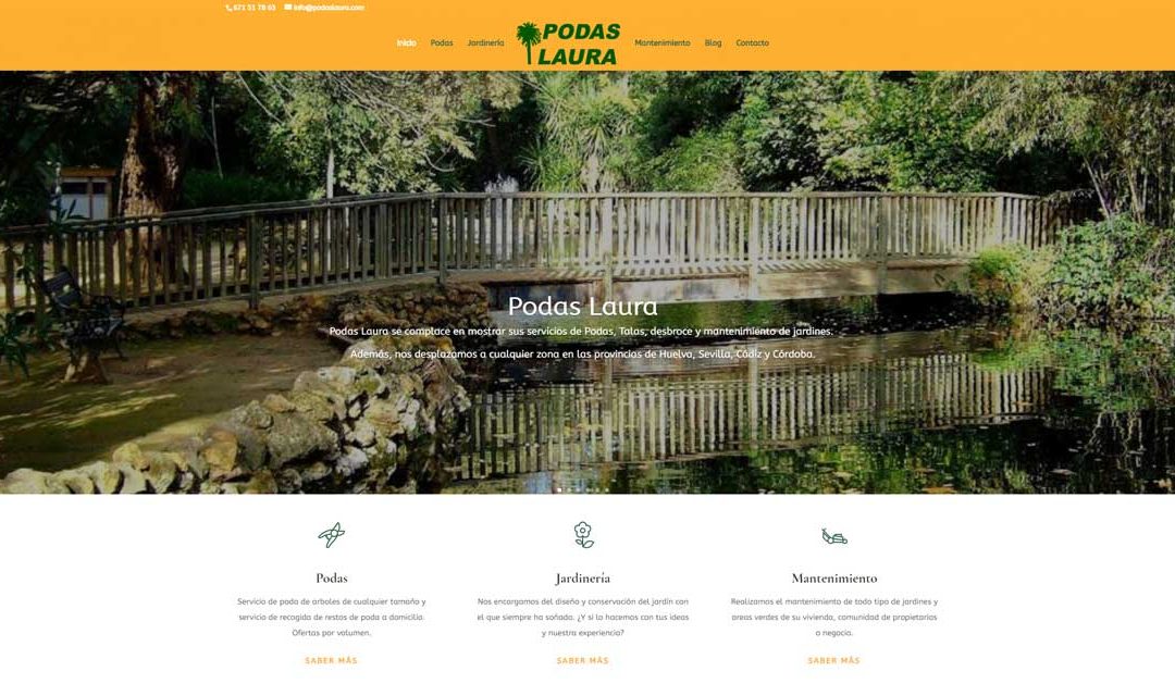 web podas Laura noventa.es diseño web